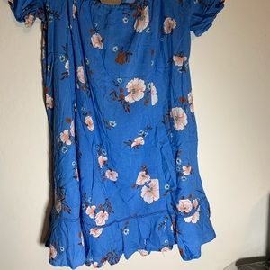 Off The Shoulder Floral Maternity Dress